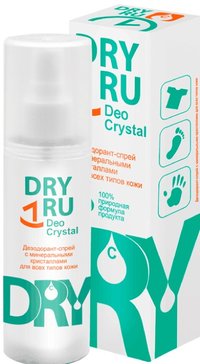 DRYRU (ДРАЙ РУ) део кристалл дезодорант-спрей 40г с минеральными кристаллами