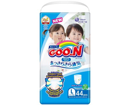 Goon Трусики р.L, 9-14 кг, 44 шт