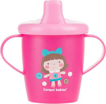 Canpol babies поильник-непроливайка с целевым клапаном toys 250 мл розовый 31/200 250989191