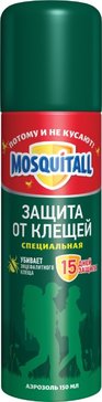 Mosquitall специальная защита аэрозоль от клещей 150мл