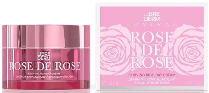 Librederm rose de rose крем дневной возрождающий насыщенный 50мл банка