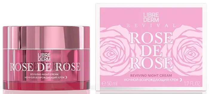 Librederm rose de rose крем ночной возрождающий 50мл банка