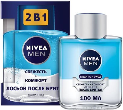 Лосьон после бритья Nivea Men 2в1 Свежесть + комфорт, 100 мл