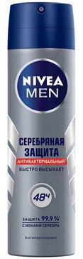 Дезодорант-антиперспирант спрей Nivea Men Серебряная защита 150 мл