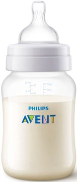 Детская бутылочка с медленным потоком Philips Avent Anti-colic SCF813/17, 260 мл, 1 шт, 1 мес +