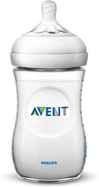 Детская бутылочка с медленным потоком Philips Avent Natural SCF033/17, 260 мл, 1 шт, 1 мес +