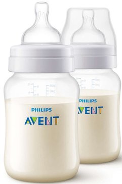 Avent Anti-colic Бутылочка полипропиленовая, с силиконовой соской, 1+ 260мл 2 шт SCF813/17