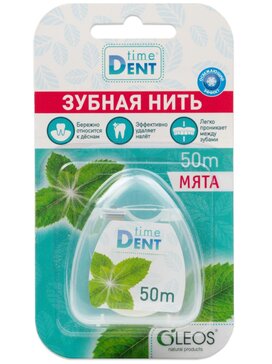 Time Dent Зубная нить Мята 50 м