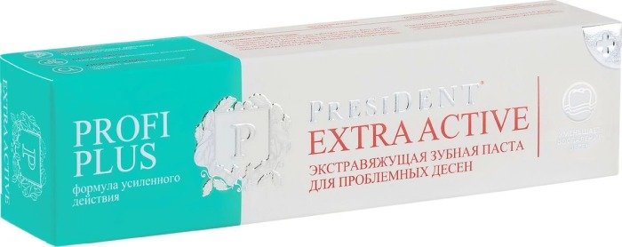 President profi плюс паста зубная экстравяжущая 30мл extra active