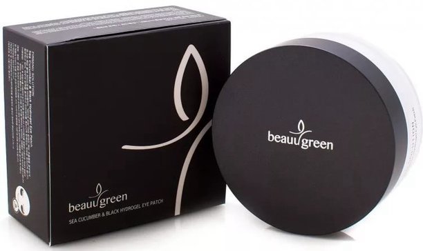 Beauugreen маска для век sea cucumber black hydrogel eye patch 60 шт