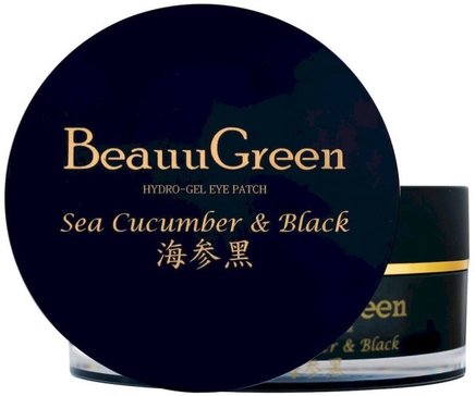 Beauugreen маска для век sea cucumber black hydrogel eye patch 60 шт стандарт