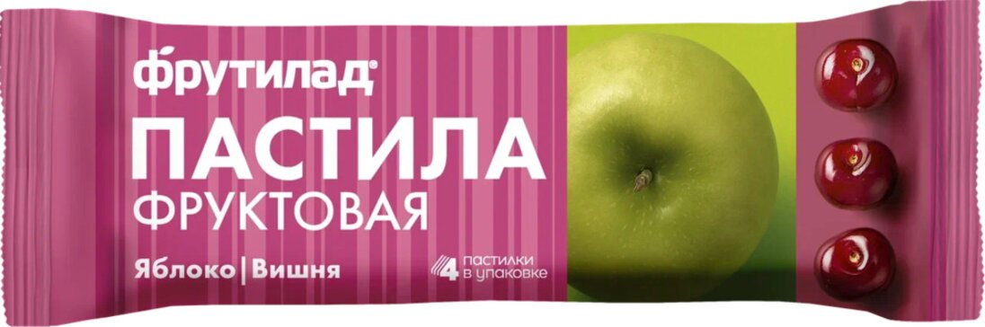 Пастила яблочная фруктовая 30г с вишней