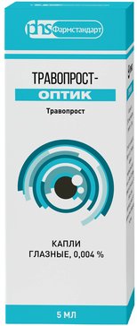 Травопрост-Оптик капли глазные 40 мкг/мл 5 мл 