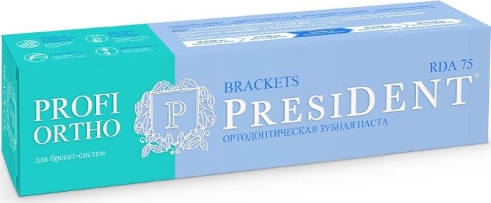 PresiDENT PROFI ORTHO BRACES Зубная паста для брекет-систем 50 мл