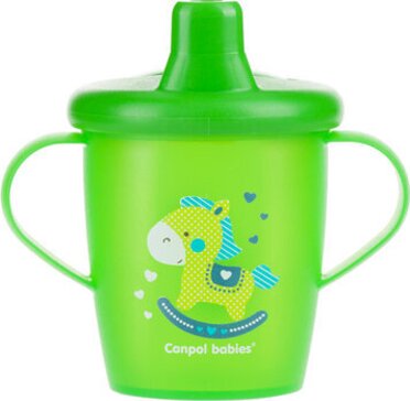 Canpol babies поильник-непроливайка с целевым клапаном toys 250 мл зеленый 31/200 250989192