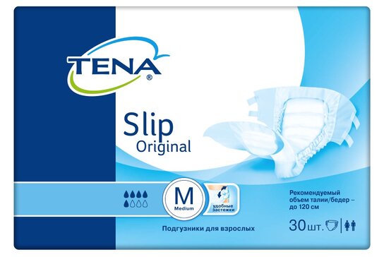 Tena Slip Original Подгузники для взрослых р.M 30 шт