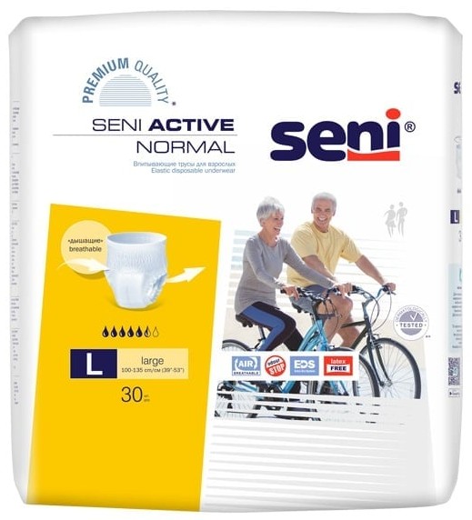 Seni Active Normal Трусики впитывающие для взрослых р.L 30 шт