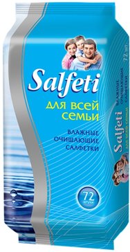 Salfeti салфетки влажные для всей семьи очищающие 72 шт