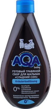 Aqa baby сбор травяной для купания сладкий сон 400мл