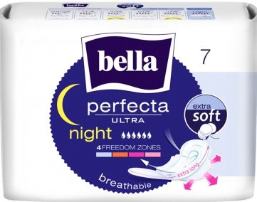 Bella perfecta ultra прокладки night экстра софт 7 шт