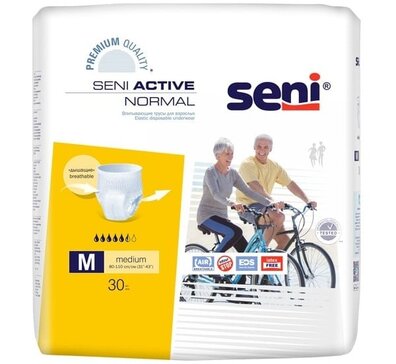 Seni Active Normal Впитывающие трусы для взрослых р.M (80-110 см) 30 шт