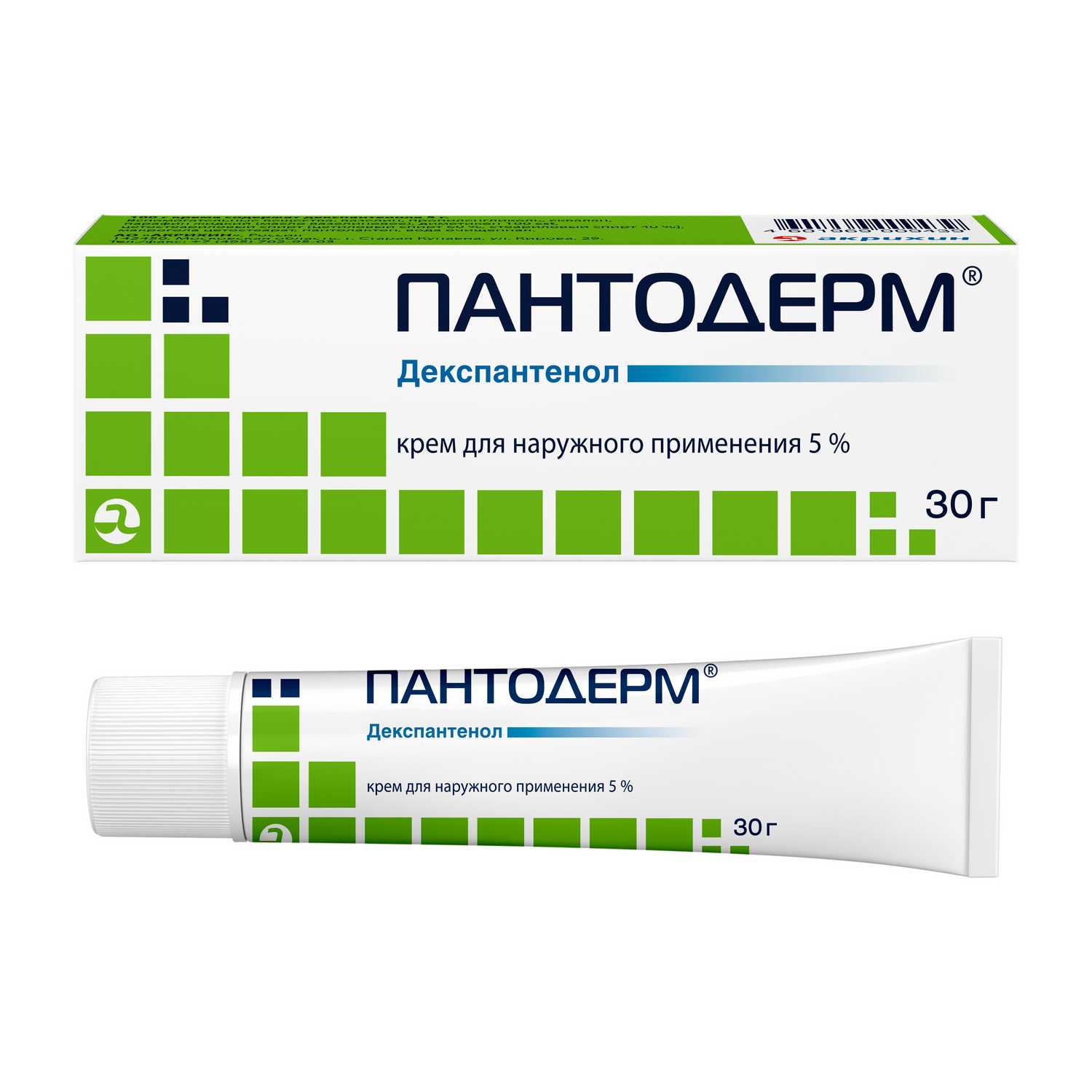 Купить Пантодерм крем 5% 30 г (декспантенол) по выгодной цене в ближайшей  аптеке в городе Березники. Цена, инструкция на лекарство, препарат