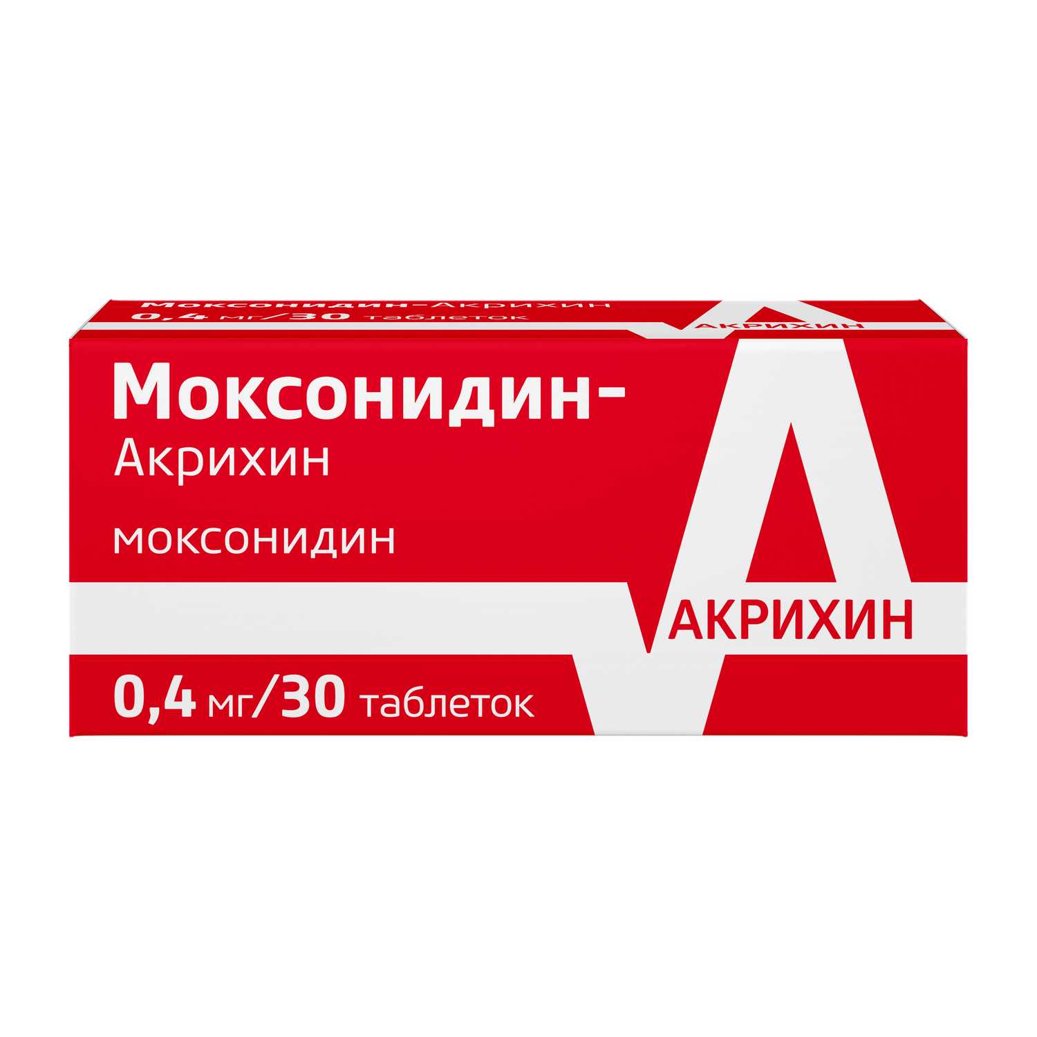 Купить моксонидин-Акрихин таб 0,4 мг 30 шт (моксонидин) в городе Москва и  МО в интернет-аптеке Планета Здоровья