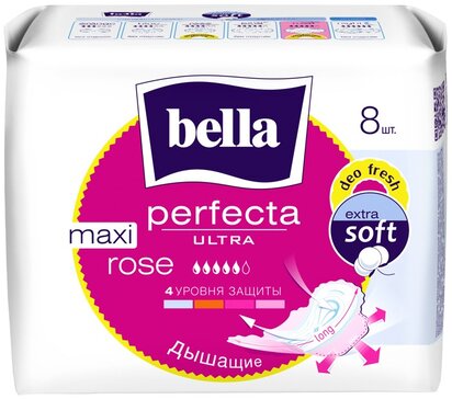 Bella perfecta ultra прокладки maxi rose deo fresh 8 шт