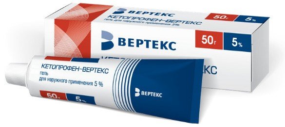 Кетопрофен-ВЕРТЕКС гель 5% 50 г 