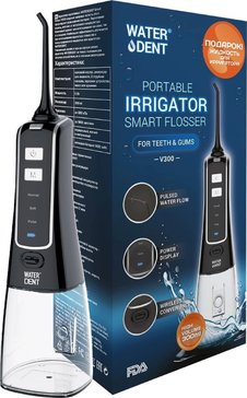 WATERDENT ирригатор SMART FLOSSER V300+жидкость для ирригатора антибактериальный комплекс 100мл