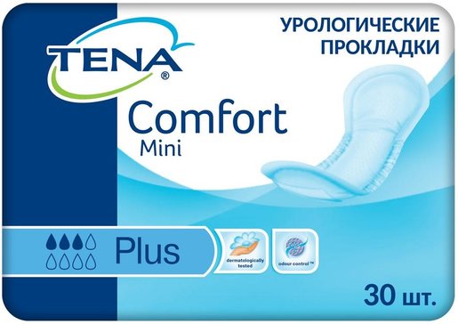 Tena lady прокладки урологические комфорт мини плюс 30 шт