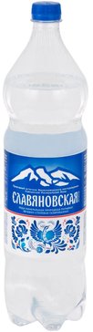 Славяновская вода минеральная газированная 1.5л бут.п/э