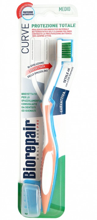 Biorepair Total Protection Зубная щетка средней жесткости 1 шт, цвет в ассортименте