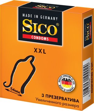 Презервативы Sico XXL Увеличенного размера 3 шт