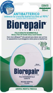 Biorepair Filo Cerato Scorrevole Вощеная скользящая зубная нить 50 м