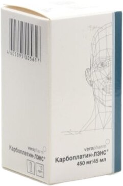 Карбоплатин-лэнс концентрат для приготовления раствора для инфузий 10 мг/мл 45 мл 1 шт