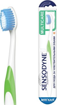 Зубная щетка Sensodyne Комплексная Защита для чувствительных зубов для деликатной чистки, Мягкая, в ассортименте