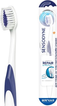 Зубная щетка Sensodyne Восстановление и Защита для чувствительных зубов для деликатной чистки,Мягкая, в ассортименте