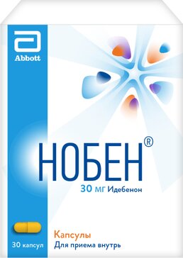 Купить нобен капс. 30мг 30 шт (идебенон) в городе Москва и МО в интернет-аптеке Планета Здоровья