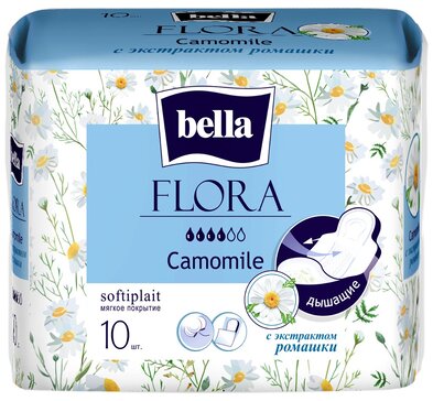 Bella flora прокладки 10 шт camomile