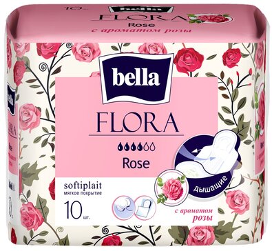 Bella flora прокладки 10 шт rose