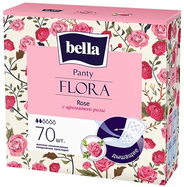 Bella flora прокладки ежедневные 70 шт panty rose