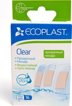 Пластырь медицинский полимерный 16 шт Ecoplast Clear