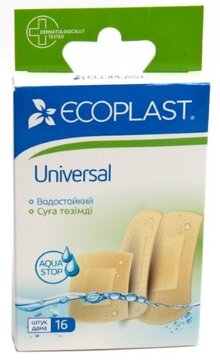 Набор пластырей Ecoplast Universal 16 шт