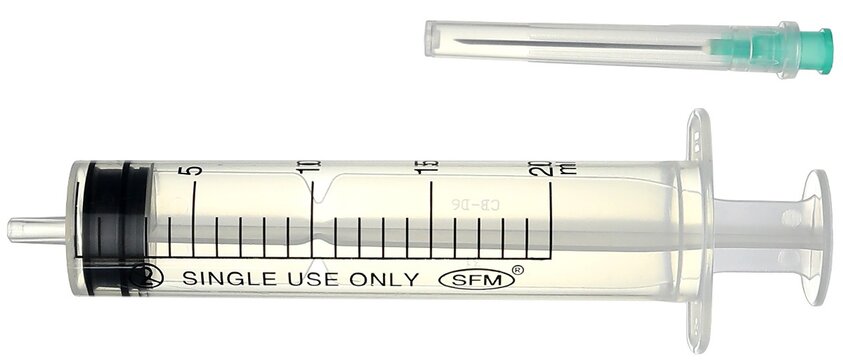 Шприц 20 мл SFM с иглой 21G (0.8х40 мм) 1 шт