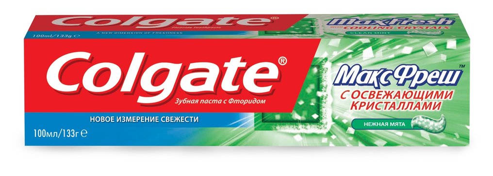 Colgate макс фреш паста зубная 100мл нежная мята