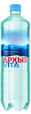 Архыз Vita вода минеральная газированная 1 л