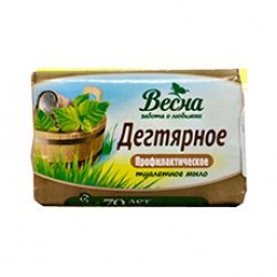 Весна мыло 90г дегтярное