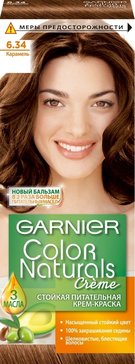 Garnier color naturals краска для волос тон 6.34 карамель