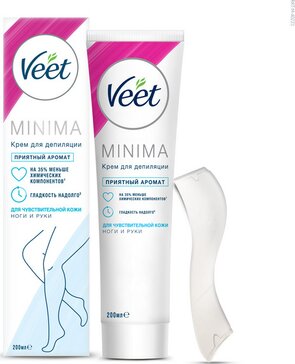 Крем для депиляции для чувствительной кожи Veet MINIMA 200 мл